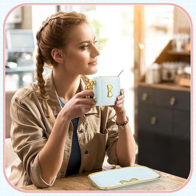 Sliner Set of 4 Handbag Coffee Mug Purse Tea Cup Set, Ceramic 10 Oz/ 310 ml - Image 6