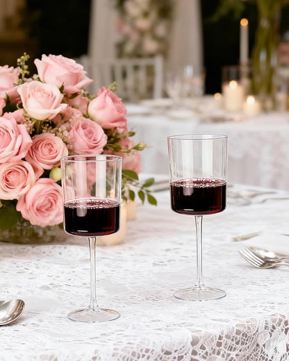 Ciaell 6 Pack Plastic Wine Glasses - 10 Oz Plastic Disposable Wine Glasses - Image 5