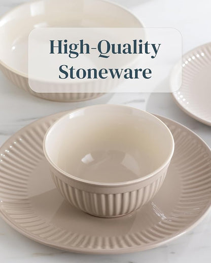 16 Piece Stoneware Dinnerware Set - Image 6