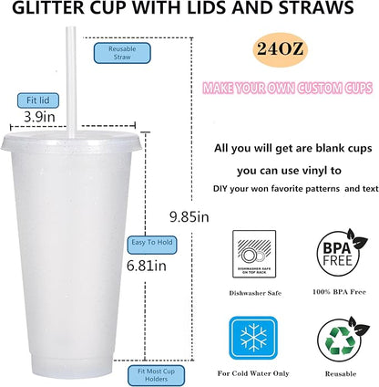 Suertestarry Tumbler with Straw and Lid, Water Bottle Iced Coffee Travel Mug Cup - Image 2