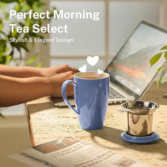Sweese 15 OZ Porcelain Tea Mug - Image 6