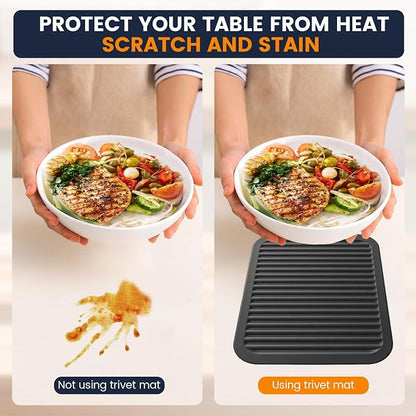 Silicone Trivet Mats 2 Heat Resistant Pot Holders Multipurpose Non-Slip Hot Pads - Image 5