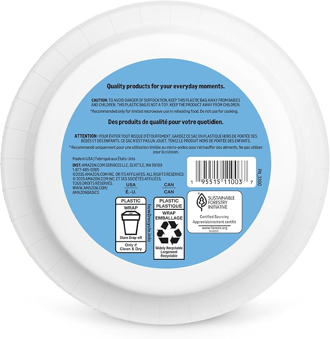 Amazon Basics Ultra Paper Bowls, 20 Oz, Disposable, Packaging May Vary - Image 6
