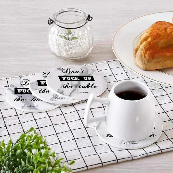 Funny Coasters, Perfect Housewarming Hostess Gifts, Protect Furniture from - Image 5