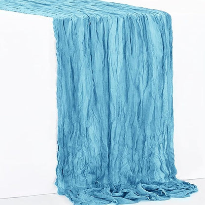 10 Pack Baby Blue Cheesecloth Table Runner 35x120 Inch 10Ft Rustic Gauze Cheese - Image 7