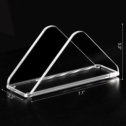 Acrylic Standing Triangle Paper Napkin Holder - Image 2