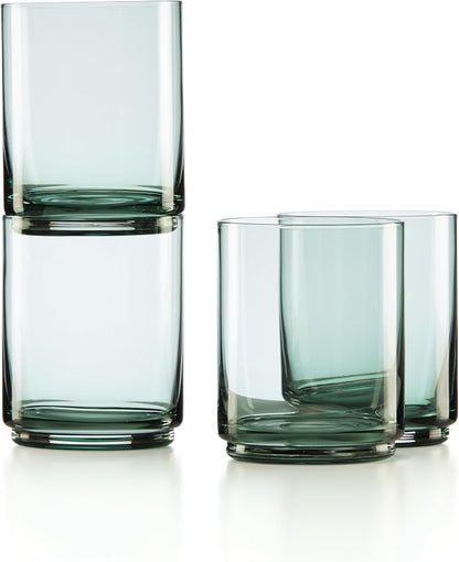 Lenox Tuscany Classics Stackable Drinkware, Dishwasher Safe, Tall Glasses by Lenox