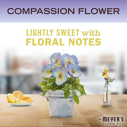 MRS. MEYER'S CLEAN DAY Liquid Dish Soap, Compassion Flower, 16 fl. oz - Pack of 3