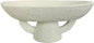 Boho Modern Decorative Bowl decor - Multi functional modern home Pedestal decoration bowl,Handicraft Bowls,Stylish Key Bowl for Entry Table,Fruit Bowls for Kitchen Counter,Artificial Stone White