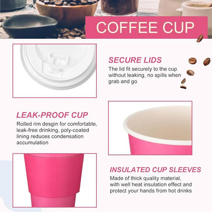 Patelai 48 Pcs 12 oz Disposable Coffee Cups - Image 3