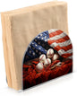 Napkin Holder American Flag Baseball Crystal Clear Acrylic Napkin Holders Paper Napkin Holder Dining Table Dispenser for Kitchen Restaurant Home Decor Bar Accessories