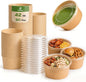 TOPtoper 42Oz 50Pcs Large Paper Bowls by TOPtoper