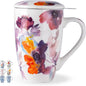 AmorArc Tea Cup With Infuser and Lid, 18oz Loose Leaf Tea Mug With Steeper | by AmorArc