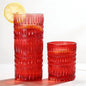 Loivttvv Glassware Drinking Glasses Set of 8, 14 oz Highball Glasses & 10 oz by Loivttvv