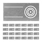 ASD 18 Inch New Construction Mounting Plate with Asymmetric Round Hole - 3/4/6 Inch Flat Steel Rough in Wafer Light Bracket, Shallow LED Recessed Lighting Housing, 24 Pack