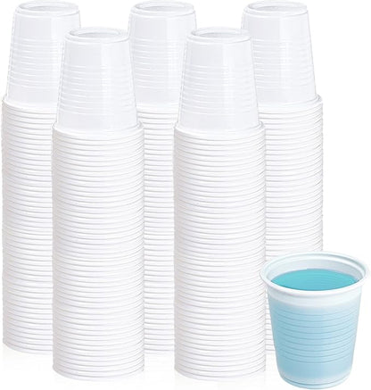 Lilymicky 500 Pack 3 oz Plastic Bathroom Cups, no sogginess plastic bathroom by Lilymicky