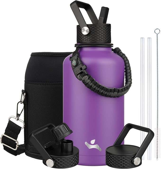 Konokyo 64 oz Insulated Stainless Steel Water Bottle Jug by Konokyo
