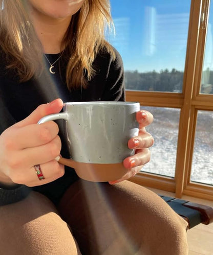 Mora Ceramic Large Latte Mug Set of 4, 16oz - Image 6