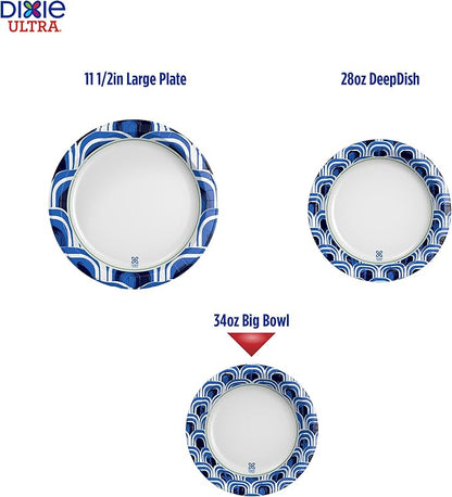 Dixie Ultra Extra Large Paper Bowls, 34 oz, Compostable, Microwave Safe - Image 2
