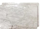 Dainty Home Foiled Granite Thick Cork Heat Resistant Dining Table Placemats Set of 2, 12" x 18" Rectangle, Marbled Silver, 2 Count - 2MC1218SI
