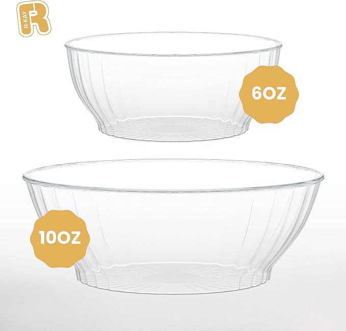 R-kay 10 Oz Clear Plastic Bowls - Image 5