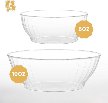 R-kay 10 Oz Clear Plastic Bowls - Image 5