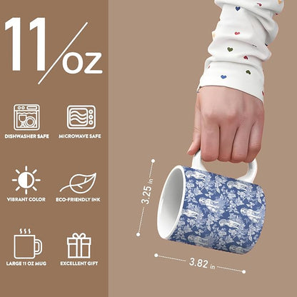 Blue Chinoiserie Deagle Mug, Beagle Gifts - Image 6