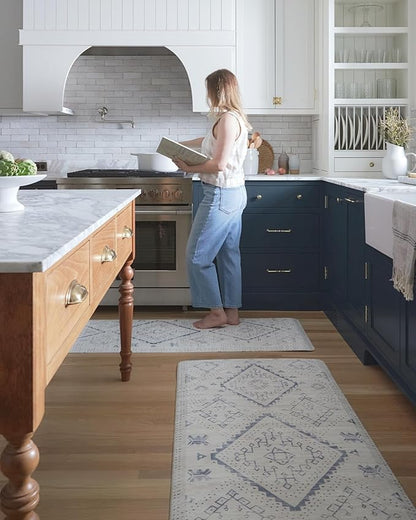 House of Noa Nama Standing Mat – Anti-Fatigue Cushioned Kitchen Mats for Floor | Ergonomic Bounce-Back Foam Kitchen Mats | Anti-Fatigue Mats for Kitchen & Standing | Ula Windmill | 22" x 54"