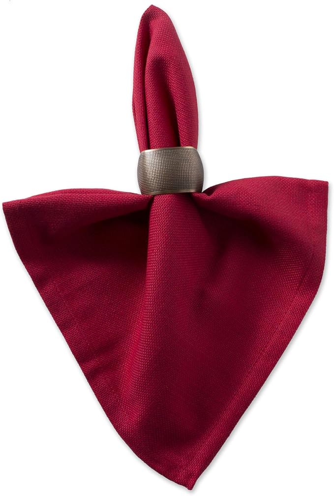 DII Variegated Tabletop Collection, Napkin Set, Tango Red, 6 Piece - Image 4