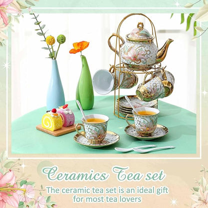 Zhehao 20 Pcs Porcelain Tea Set - Image 5