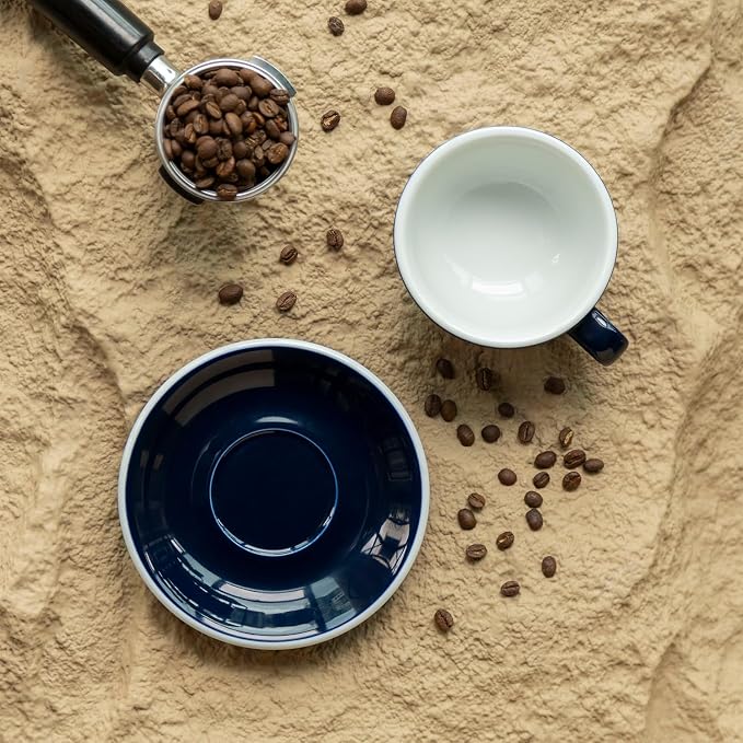 Loveramics Latte Art Mug with Saucer, 10 oz Ceramic Coffee cups with Round - Image 5