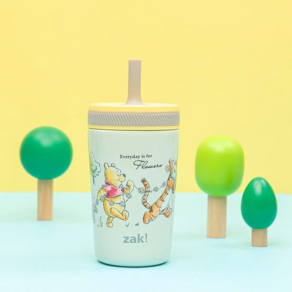 Zak Designs Disney Winnie the Pooh Kelso 12oz Leak-Proof Toddler Straw Cup | - Image 6