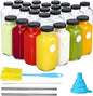 CUCUMI 24pcs 16oz Glass Juice Bottles by CUCUMI