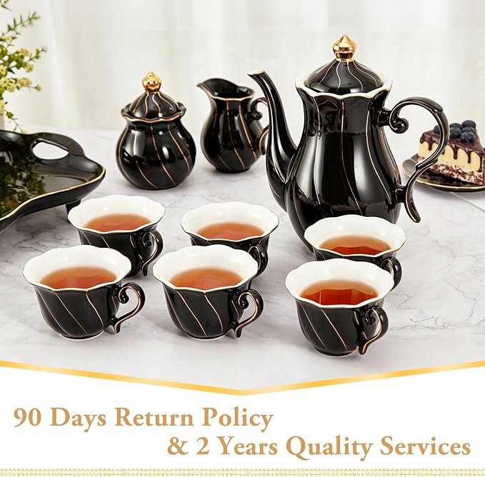 DUJUST 14 pcs Tea Set of 6 - Image 6