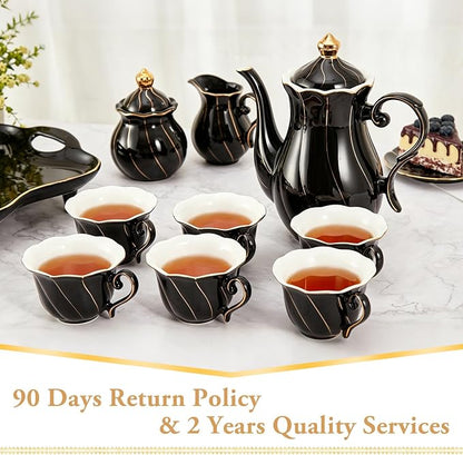 DUJUST 14 pcs Tea Set of 6 - Image 6