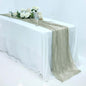 Efavormart 10ft Dusty Sage Cheesecloth Table Runner by efavormart