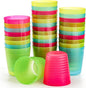 Dicunoy 32 Pack 8oz Reusable Plastic Cups, Small Drinking Tumbler, Unbreakable by Dicunoy
