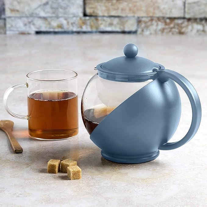 Primula Half Moon Teapot with Removable Infuser, Glass Tea Maker with Reusable - Image 10
