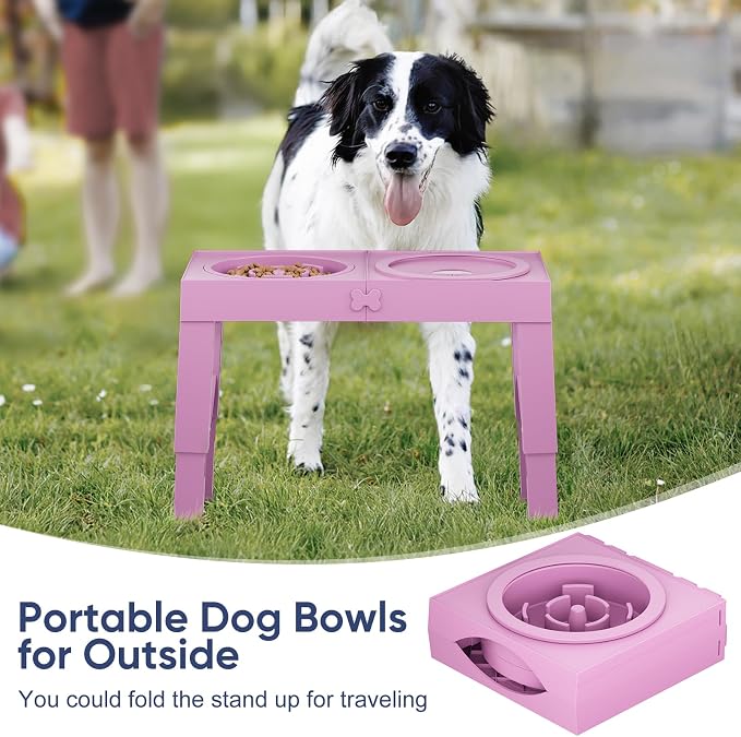 XIAZ Elevated Dog Bowls Large Breed Raised Dogs Bowl Stand Large/Medium Sized - Image 8