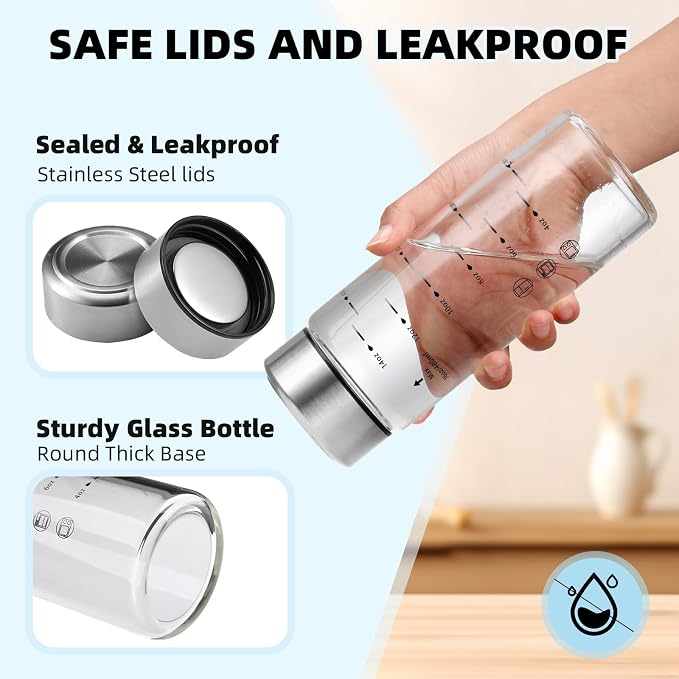 Glass Juice Bottles 4 Pack 16 oz - Image 4