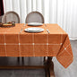 Zobesta Linen Table Cloth Rectangle Tables 60 x 120 Inch, Cotton Linen Burnt Orange Tablecloth Washable Farmhouse Soft Fall Tablecloth for Outdoor, Party, Holiday, Picnic, Dining