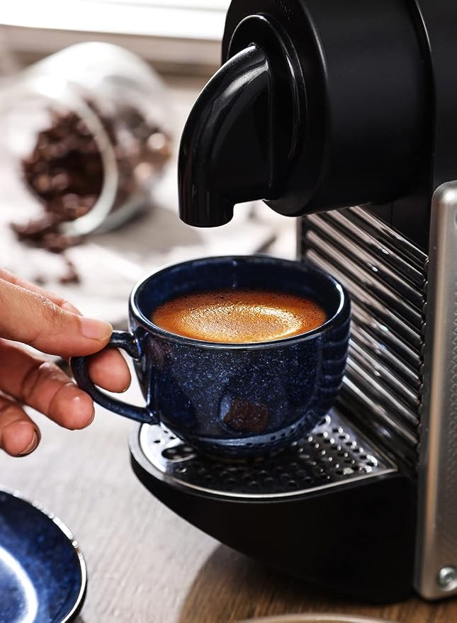 vicrays Ceramic Espresso Coffee Cups Set 4 oz Porcelain Espresso Cups - Image 5