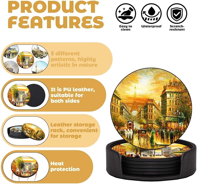 Coasters Set of 6 - Image 5