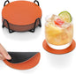 Faux Leather Drink Coasters by Chitomars