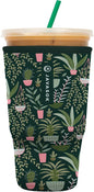 Sok It JavaSok Iced Coffee & Cold Soda Insulated Neoprene Cup Sleeve (Green Living, XLarge: 38-42oz)
