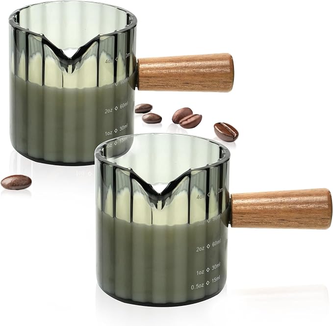 Espresso Cups Set of 2, 4 OZ Espresso Shot Glasses by Steviieden