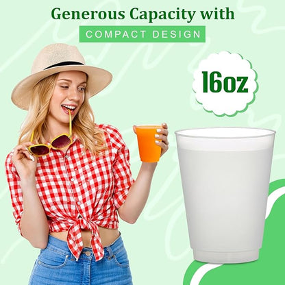 Concession Essentials 16oz Frost Flex Plastic Cups – 500 Pack – Shatterproof - Image 6