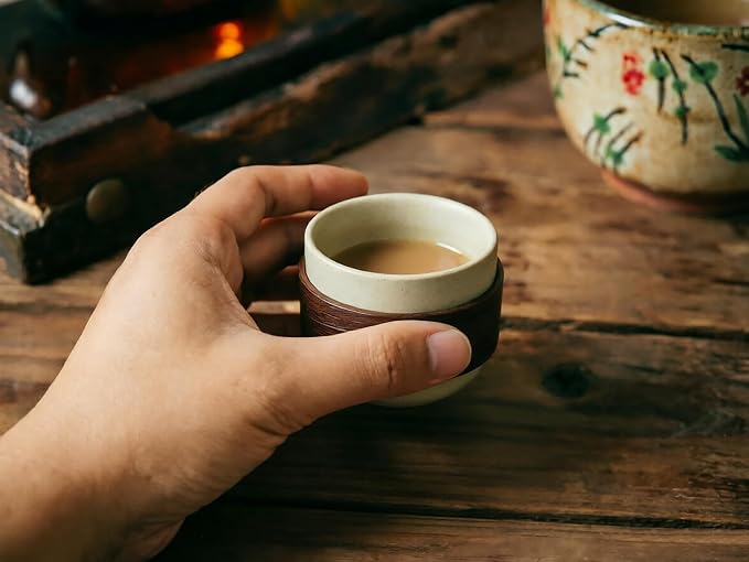 3 oz Ceramic Tea Cups, No Handle Espresso Cups, Small Coffee Shot Cups - Image 8