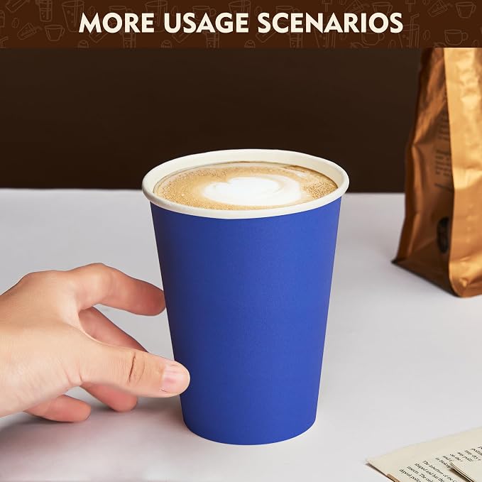 YEEHAW 16 oz Coffee Cups with Lids, 100 Pack | Heat & leak-proof paper - Image 4