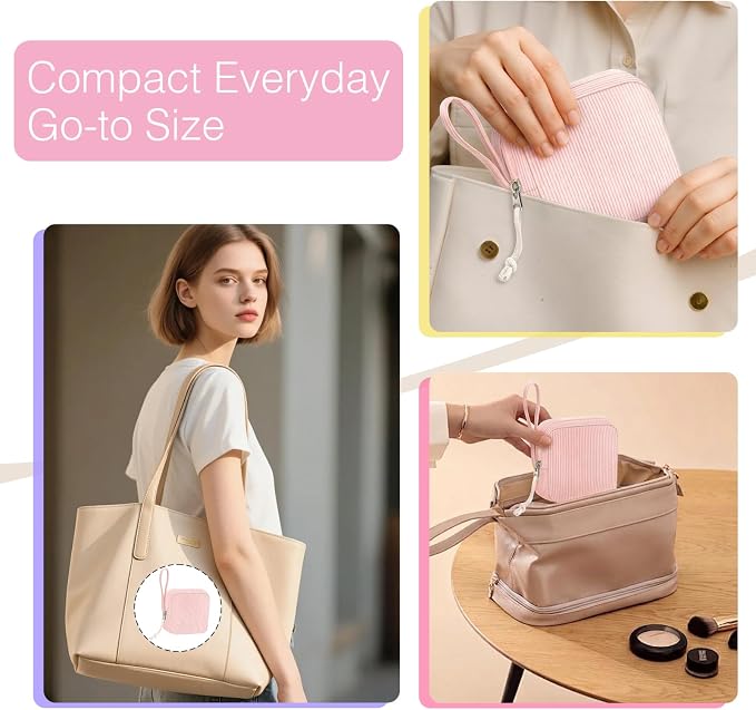 Corduroy Period Pouch for Women, Cute Sanitary Pad Pouch - Image 6